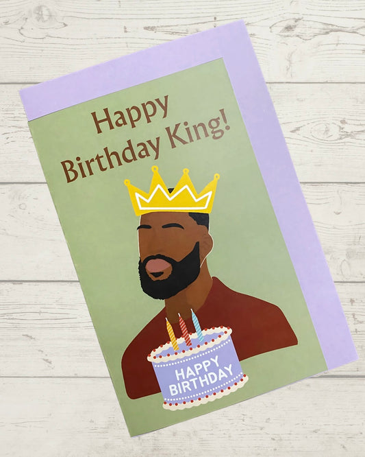 "Happy Birthday King" Greeting Card