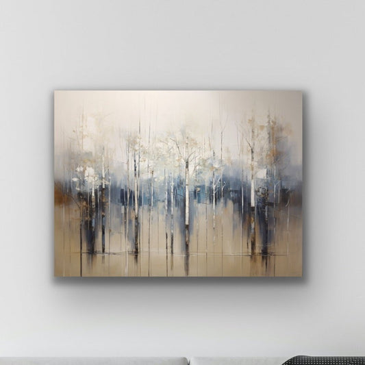 Autumn Woods | Stretched Canvas Print Wall Art | African American Art | Staging Art