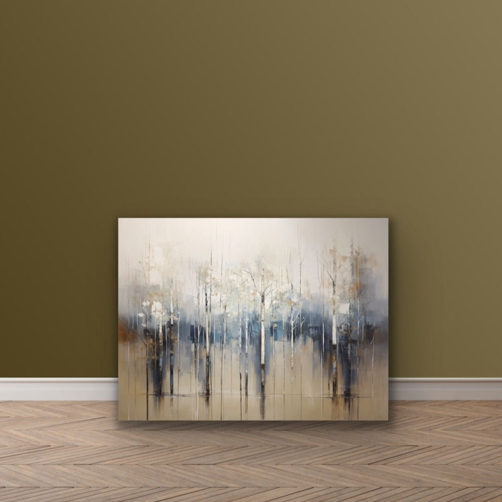 Autumn Woods | Stretched Canvas Print Wall Art | African American Art | Staging Art