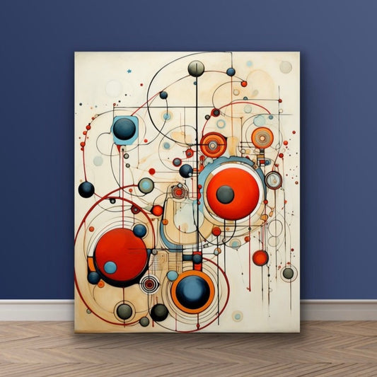Circles in Motion | Stretched Canvas Print Wall Art | African American Art | Staging Art