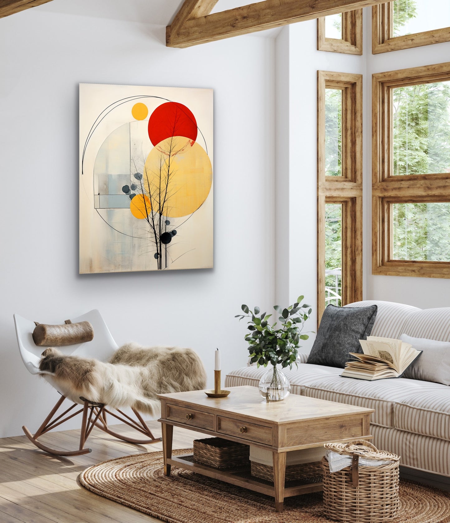 Celestial Sky | Stretched Canvas Print Wall Art | African American Art | Staging Art