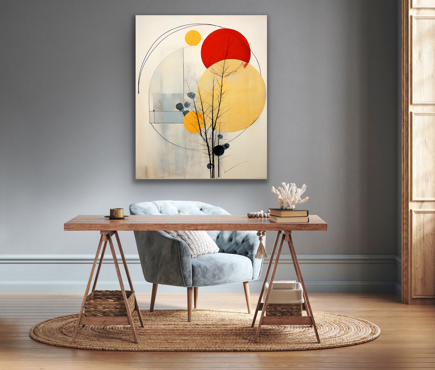 Celestial Sky | Stretched Canvas Print Wall Art | African American Art | Staging Art