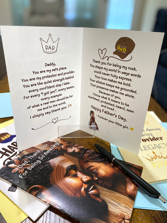 "Dad I See You" Greeting Card (Inside)