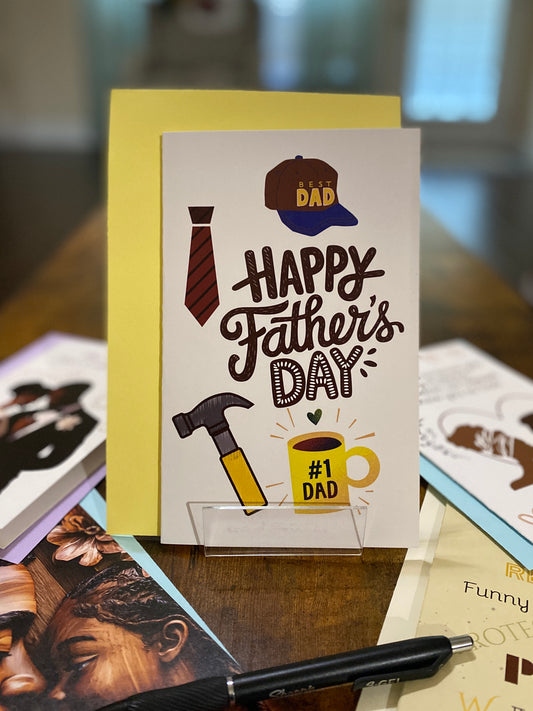 "Best Dad Essentials" Greeting Card