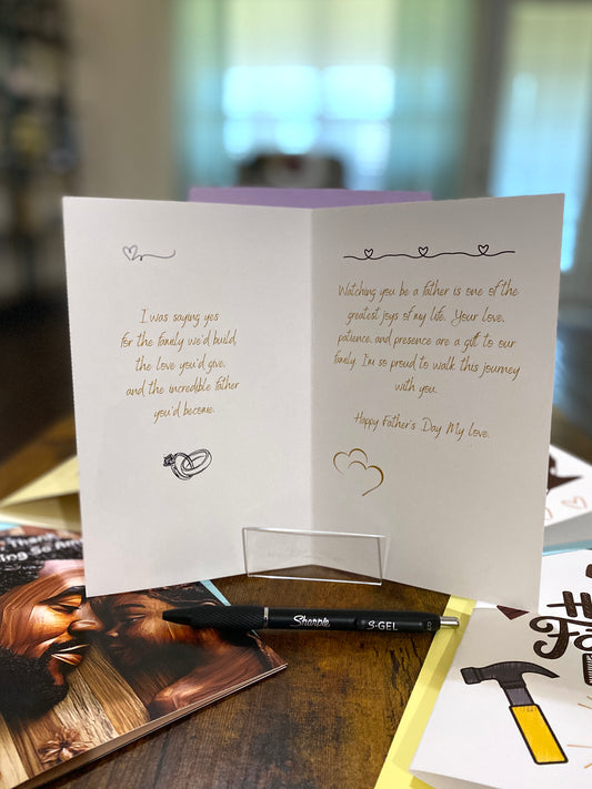 "When I Said Yes" Greeting Card (inside)