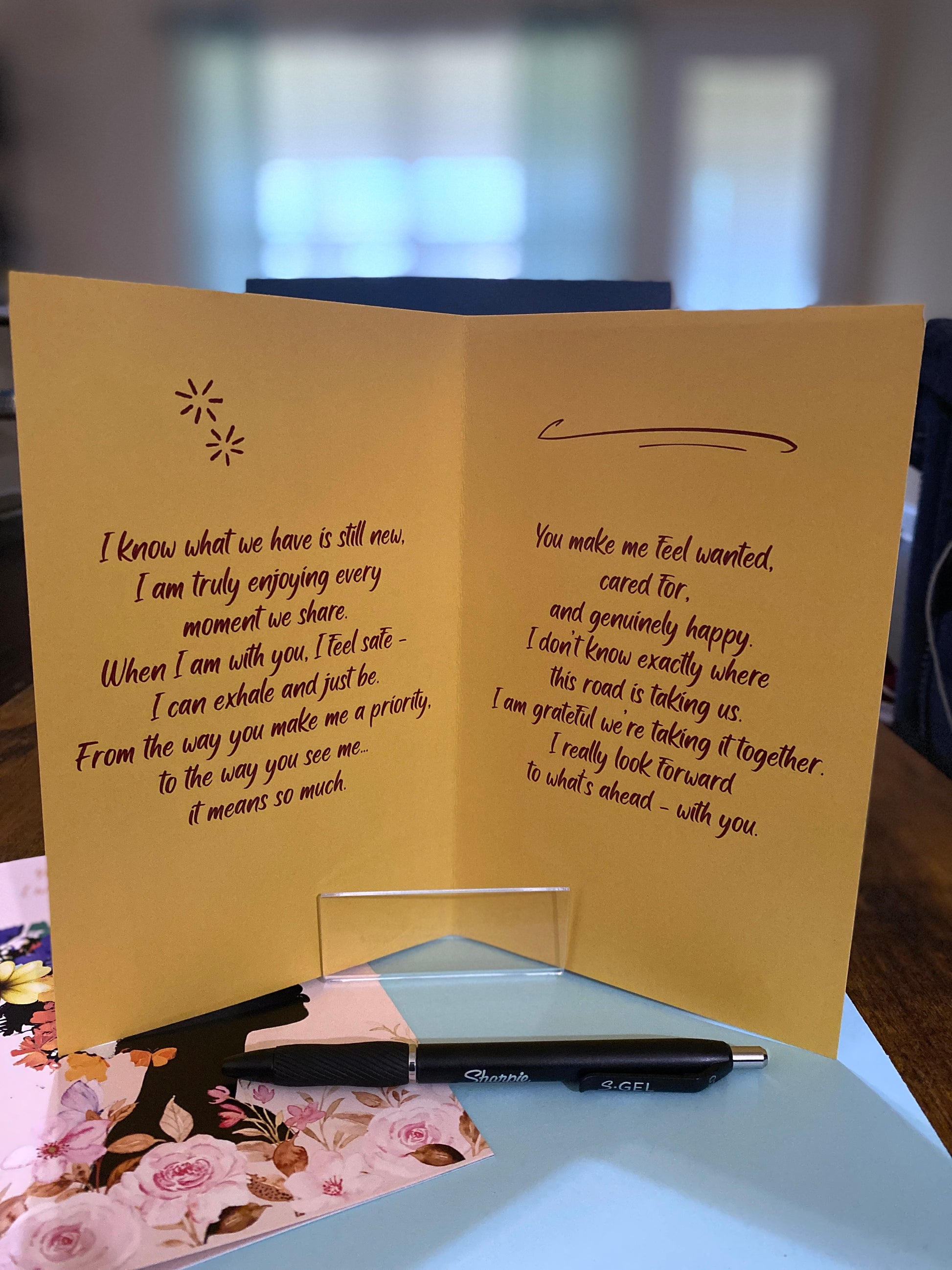 "Hey You" Greeting Card (Inside)