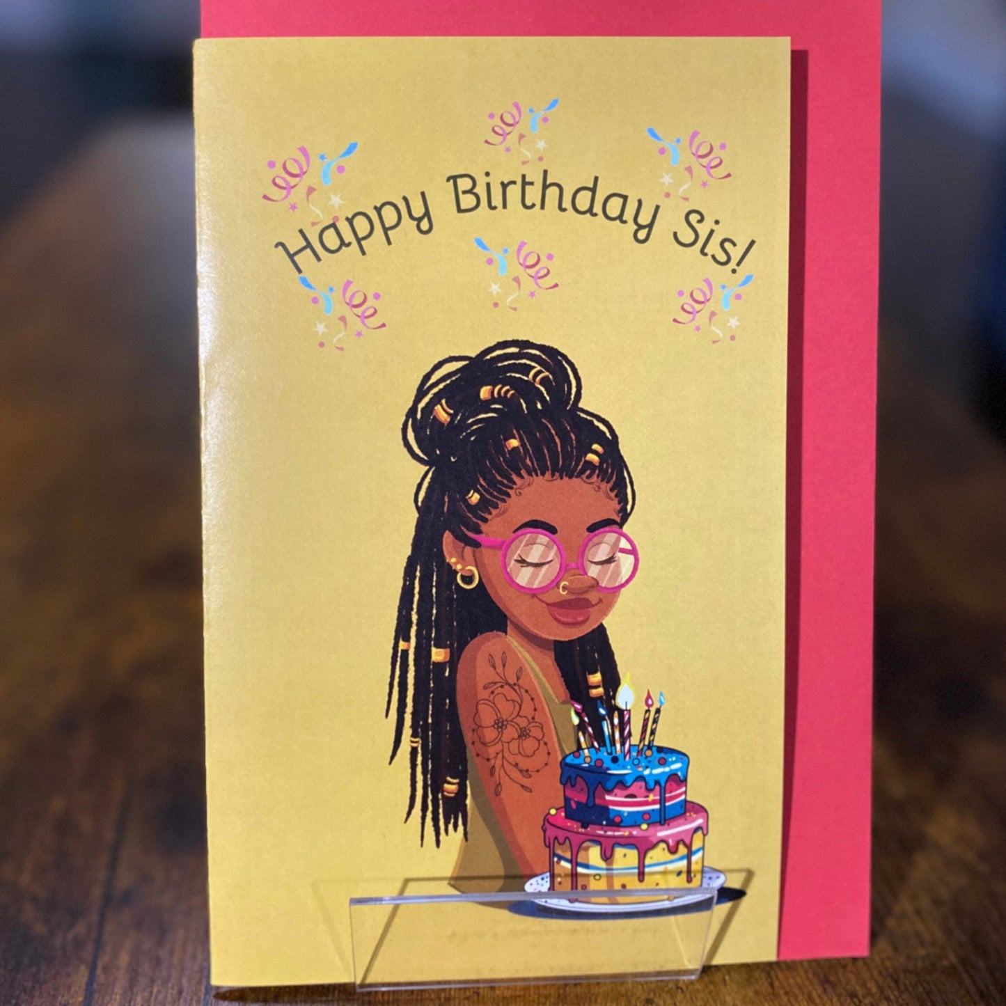 "Happy Birthday Sis" Greeting Card