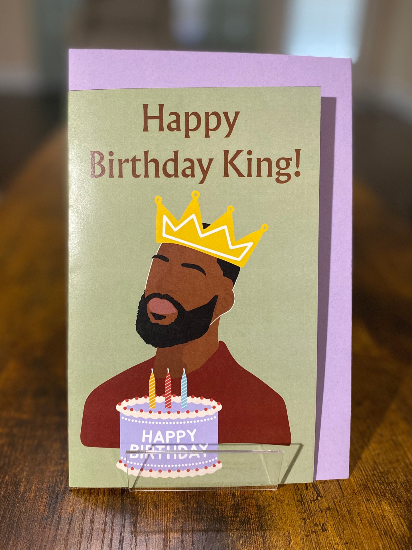 "Happy Birthday King" Greeting Card