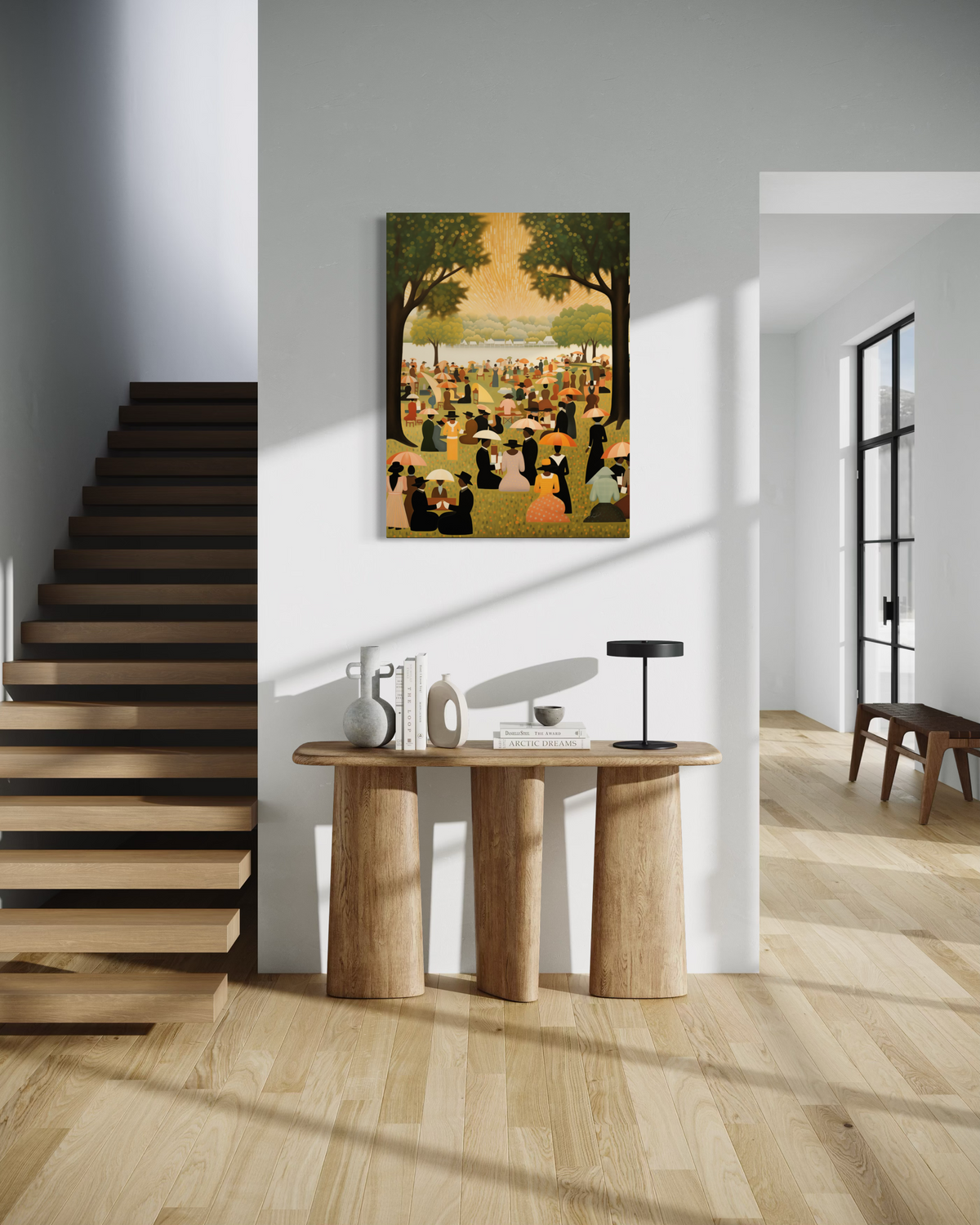 Family Reunion | Black Family Wall Art & African American Cultural Decor | Vertical version