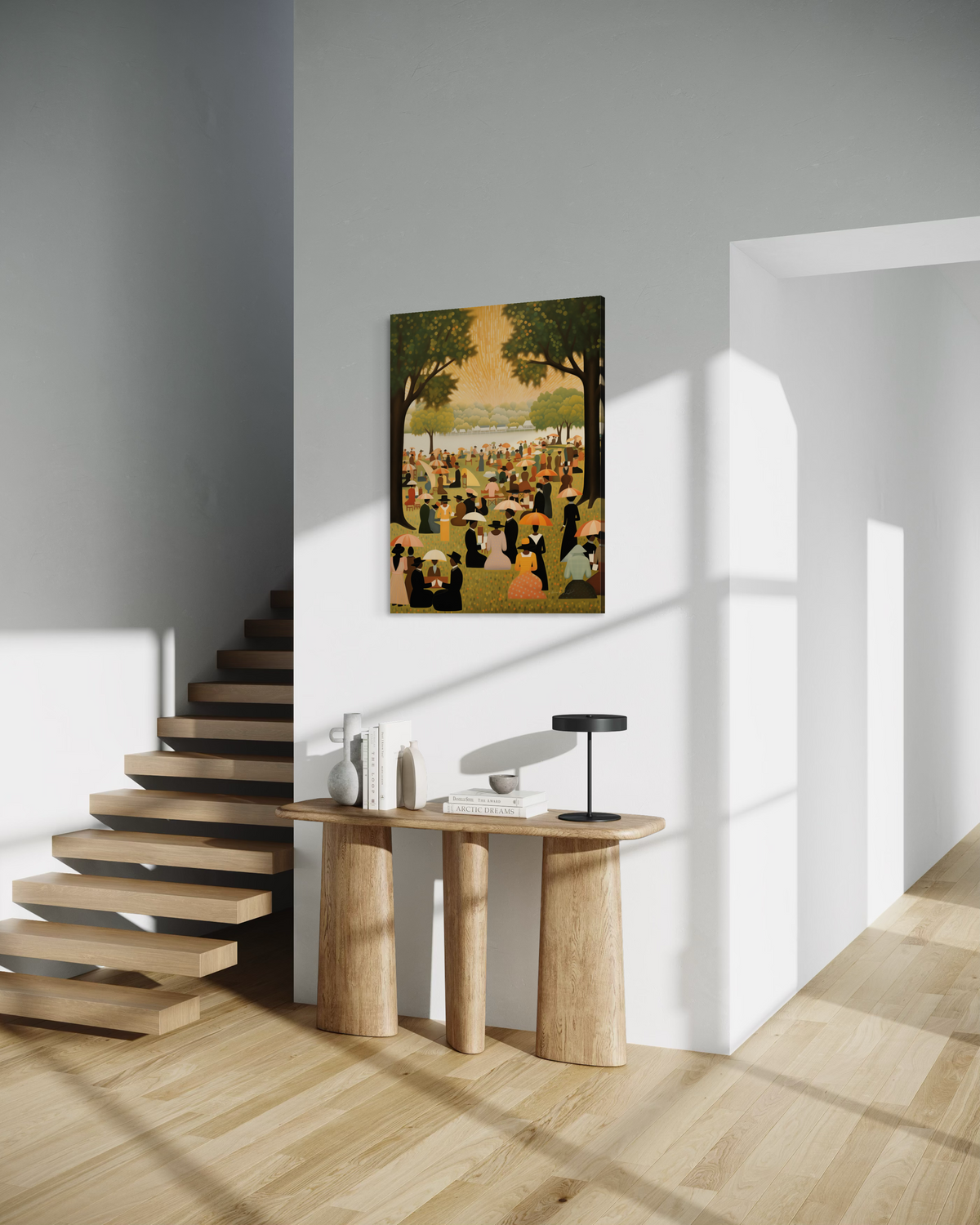 Family Reunion | Black Family Wall Art & African American Cultural Decor | Vertical version