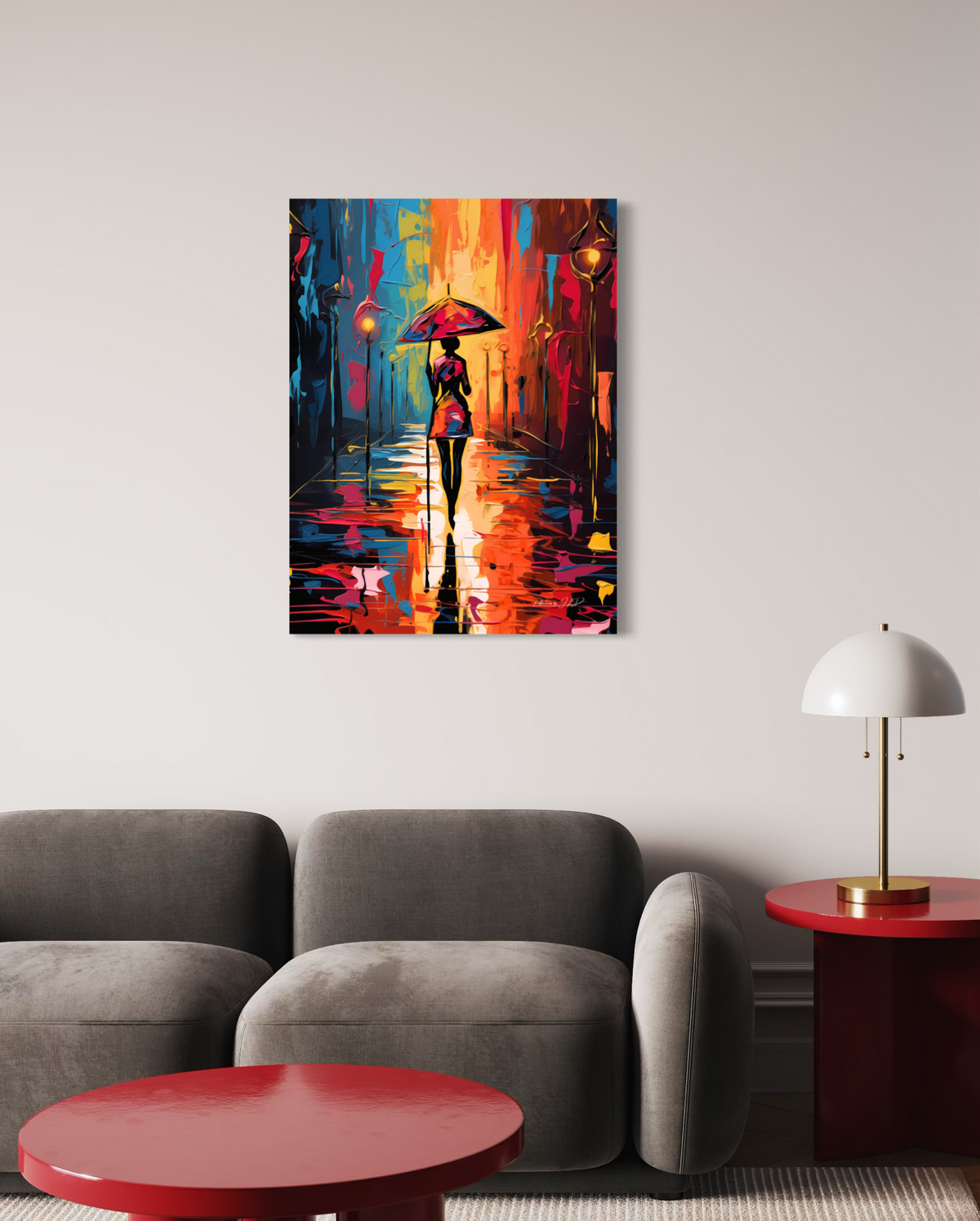 Walking in the Rain | Contemporary Wall Art