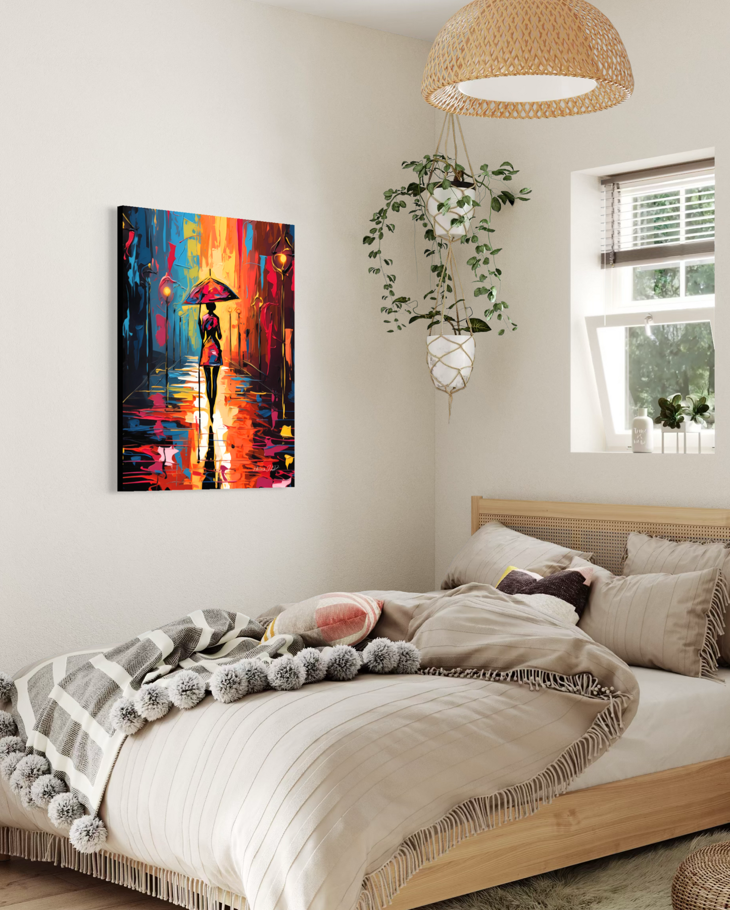 Walking in the Rain | Contemporary Wall Art