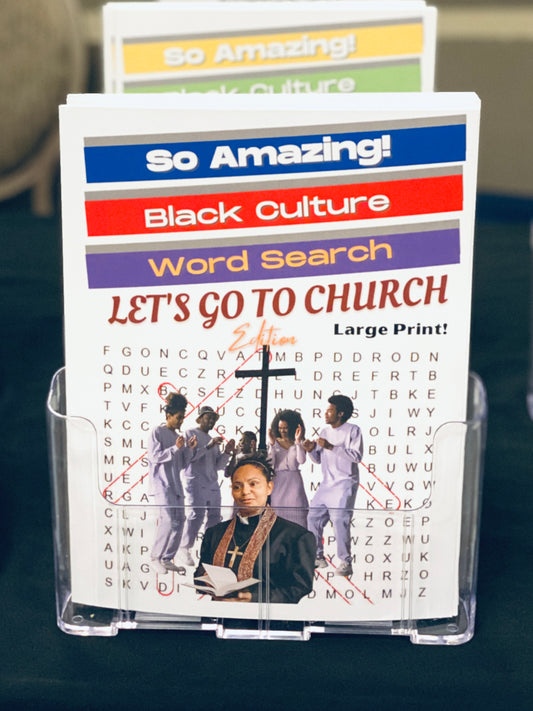 Let's Go To Church | So Amazing! Black Culture Word Search Book
