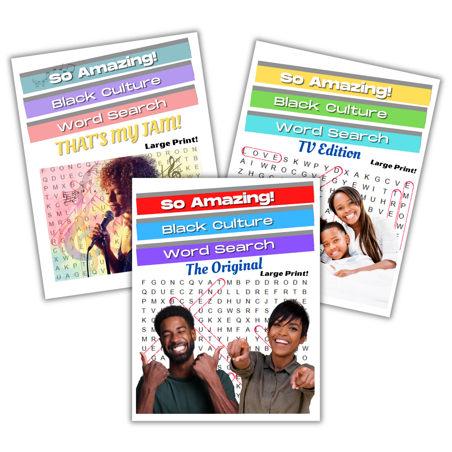 The Entertainment Bundle | So Amazing! Black Culture Word Search Books