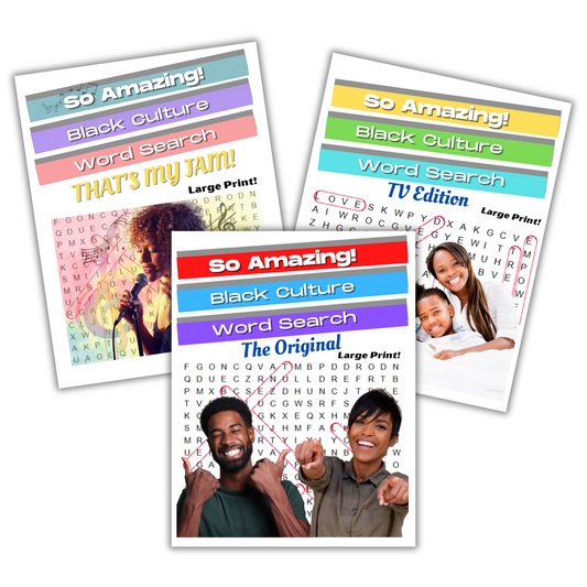 The Entertainment Bundle | So Amazing! Black Culture Word Search Books
